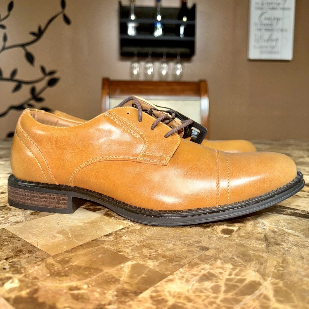 George Brown Leather Men's Oxford Loafers Shoes NWT